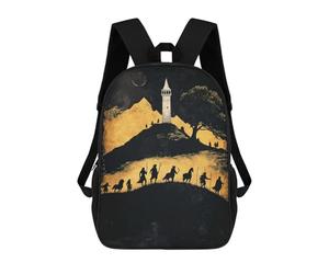 sinyumoney Fantasy Journey to The Tower Mochilas Para Niños Y Estudiantes, Mochilas Escolares Impresas En 3D, Mochilas Para Estudiantes De Primaria Y Secundaria Para Niños Y Niñas 17inch