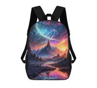 sinyumoney Fantasy Landscape Mochila Escolar Para Niños Con Impresión 3D, Mochila Moderna Para Niños Y Niñas, Mochila Informal Para Estudiantes. 17inch