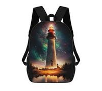 sinyumoney Fantasy Lighthouse Mochila Escolar/de Negocios, Resistente, Para Portátil, Para La Escuela/trabajo/viajes 17inch