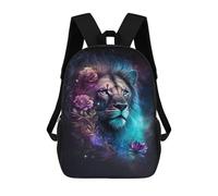 sinyumoney Fantasy Lion Art Print-1 Mochilas Infantiles Mochila Escolar Impresa En 3D Para Niños Mochilas De Viaje Bolsas Para Libros Para Niños 17inch Mochila Escolar