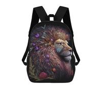 sinyumoney Fantasy Lion Art Print-2 Mochilas Infantiles Impresas En 3D De 17 Pulgadas. Mochila Escolar Informal Impresa En 3D Para Niños De Primaria Y Secundaria.