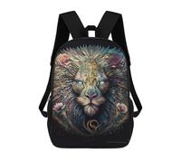 sinyumoney Fantasy Lion Art Print-8 Mochila Infantil De 17 Pulgadas, Mochila Escolar Con Estampado 3D De Dibujos Animados Para Niños Y Adolescentes.