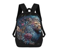 sinyumoney Fantasy Lion Art Print Mochila Escolar De 17 Pulgadas Impresa En 3D Mochilas Infantiles Mochila Genial Impresa En 3D Para Niños De Primaria Y Secundaria