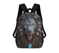 sinyumoney Fantasy Lion Head Art Print Mochila Infantil De 17 Pulgadas, Mochila Escolar Con Estampado 3D De Dibujos Animados Para Niños Y Adolescentes.