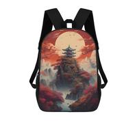 sinyumoney Fantasy Moonlight Japan 07 Mochila Escolar Para Niños, Mochila Escolar De Gran Capacidad Para Niños, Mochila Escolar 3D, Regalos Para Niños 17inch
