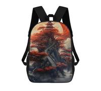 sinyumoney Fantasy Moonlight Japan 08 Mochila Escolar Infantil Con Impresión 3D, Mochila Escolar Informal Para Niños De Primaria Y Secundaria 17inch