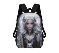 sinyumoney Fantasy Moonlit Fairy with Rabbit Mochila Escolar Para La Escuela Secundaria, Preparatoria, Universidad Y Viajes Para Niños/niñas/adolescentes 17inch