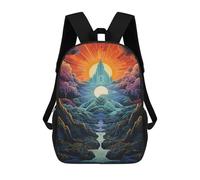 sinyumoney Fantasy Mountain Landscape -6 Mochila Grande Para Portátil Resistente Al Agua Para La Escuela - Perfecta Para Viajes, Trabajo Y Uso Diario 17inch