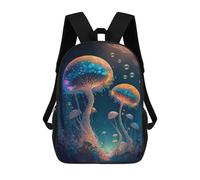 sinyumoney Fantasy Mushroom Forest-4 Mochilas Infantiles Mochila Escolar Impresa En 3D Para Niños Mochilas De Viaje Bolsas Para Libros Para Niños 17inch Mochila Escolar