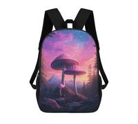 sinyumoney Fantasy Mushroom Forest Mochila Escolar De 17 Pulgadas Impresa En 3D Mochilas Infantiles Mochila Genial Impresa En 3D Para Niños De Primaria Y Secundaria