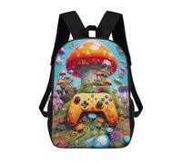 sinyumoney Fantasy Mushroom Land Adventure -3 Mochila Escolar Para Niños Y Niñas, Mochila Informal De Viaje, Mochila De Gran Capacidad Para El Día A Día 17inch