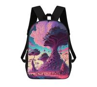 sinyumoney Fantasy Mushroom World Mochilas Infantiles Mochila Escolar Mochila Impresa En 3D Para Niños Mochilas De Viaje Bolsas Para Libros Mochila Escolar Para Niños 17inch
