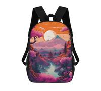 sinyumoney Fantasy Nature Japan 03 Mochila Escolar Impresa En 3D Para Niños, Mochila Escolar Informal De Moda Para Viajes Para Niños Y Estudiantes 17inch