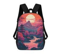 sinyumoney Fantasy Nature Japan 05 Mochilas Para Niños Mochila Escolar De Moda Mochila Escolar Impresa En 3D Para Niños Estudiantes De Primaria Y Secundaria 17inch