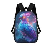 sinyumoney Fantasy Neon Bird Artwork Mochila Escolar, Mochila De Negocios, Mochila Impermeable Para Libros, Para Acampar, Aventuras Al Aire Libre Y Viajes Diarios 17inch