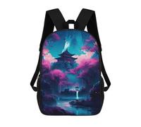 sinyumoney Fantasy Neon Mochila Escolar Resistente Al Agua, Mochila De Viaje, Bolsa Para Computadora Para Niñas, Niños Y Adolescentes 17inch