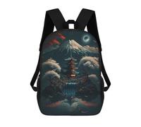 sinyumoney Fantasy Night Landscape 3 Mochilas De Moda Impresas En 3D 17inch Mochila Escolar Informal Para Niños De Primaria Y Secundaria
