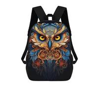 sinyumoney Fantasy Owl Artwork -1 Mochilas Para Niños 17inch Mochila Escolar Mochila Escolar Impresa En 3D Para Niños De Primaria Y Secundaria