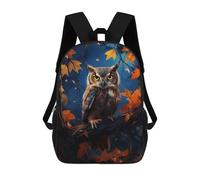 sinyumoney Fantasy Owl Mochila Escolar Infantil De 17 Pulgadas, Impresa En 3D, Estilo Casual, Para Niños, Ideal Para Viajes, Como Mochila Escolar O Para Llevar Libros.