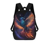 sinyumoney Fantasy Phoenix Art Print -1 Mochila Escolar Infantil Impresa En 3D 17inch Mochilas De Moda Para Niños De Primaria Y Secundaria