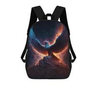 sinyumoney Fantasy Phoenix Art Print -2 17inch Mochilas Escolares Impresas En 3D, Mochilas Escolares De Moda Para Niños De Primaria Y Secundaria