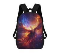 sinyumoney Fantasy Phoenix Bird Fire Mochilas Para Niños Mochila Escolar De Moda Mochila Escolar Impresa En 3D Para Niños Estudiantes De Primaria Y Secundaria 17inch
