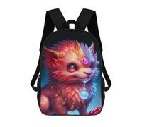 sinyumoney Fantasy Red Fox Art Print Mochila Escolar Grande Para Niños, Niñas, Adolescentes, Hombres Y Mujeres 17inch