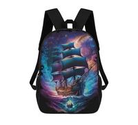 sinyumoney Fantasy Sailing Adventure Mochilas Infantiles Impresas En 3D Para Niños. Mochilas De Viaje De Moda Para Niños. Mochila Escolar Para Estudiantes De Primaria Y Secundaria.