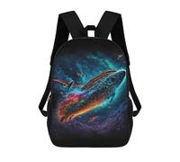 sinyumoney Fantasy Ship in Rainbow Sky Mochila Escolar De 17 Pulgadas Para Adolescentes, Con Estampado 3D, Ajustable Y Con Bolsillos, Ideal Para Niños, Niñas Y Estudiantes.
