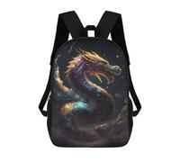 sinyumoney Fantasy Space Dragon Mochilas Escolares Para Niños Y Niñas, Mochilas Deportivas Informales Para Primaria, Mochilas De Gran Capacidad Para Libros 17inch
