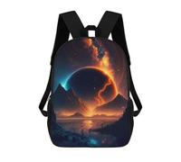 sinyumoney Fantasy Sunset Landscape Mochila Escolar Resistente Al Agua, Mochila De Viaje, Bolsa Para Computadora Para La Escuela/trabajo/viajes 17inch