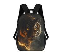 sinyumoney Fantasy Tiger Thunder Art Mochila Escolar Para Niños, Mochila Escolar Impresa En 3D Para Estudiantes De Primaria Y Secundaria 17inch