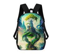 sinyumoney Fantasy Tree Castle Mochila Escolar Infantil Impresa En 3D Para Niños, Mochilas De Viaje, Bolsas Para Libros, Mochila Escolar Infantil 17inch