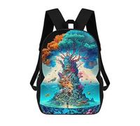 sinyumoney Fantasy Tree Underwater World Mochila Para Niños, Adolescentes Y Estudiantes, Mochilas Para Niñas, Mochilas Para Niños Pequeños, Primaria Y Secundaria 17inch