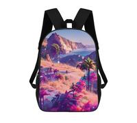 sinyumoney Fantasy Tropical Landscape Mochilas Para Niños, Mochilas Escolares Personalizadas En 3D Para Niños Y Niñas, Mochilas Escolares Grandes, Mochilas Informales Para El Día A Día 17inch