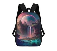 sinyumoney Fantasy Waterfall Landscape Mochila Escolar Infantil Impresa En 3D Para Niños, Mochilas De Viaje, Bolsas Para Libros, Mochila Escolar Infantil 17inch