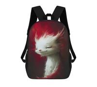 sinyumoney Fantasy White Cat Artwork Mochila De Viaje Resistente Al Agua, Bolsa Para Computadora Para Adolescentes, Niñas, Niños, Mujeres Y Hombres 17inch