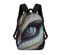 sinyumoney Fantasy White Dragon Eye Mochila Escolar Infantil Impresa En 3D Para Niños, Mochilas De Viaje, Bolsas Para Libros Para Niños Estudiantes De Primaria 17inch