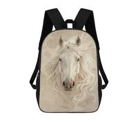 sinyumoney Fantasy White Horse Art Print Mochilas Infantiles Impresas En 3D De 17 Pulgadas. Mochila Escolar Informal Impresa En 3D Para Niños De Primaria Y Secundaria.