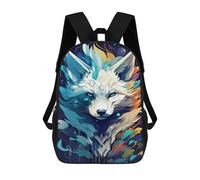 sinyumoney Fantasy Wolf Artwork Mochila Escolar Impresa En 3D 17inch Mochila Escolar Infantil Mochilas De Viaje Mochila Informal De Moda Para Niños Y Estudiantes