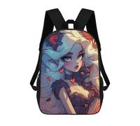 sinyumoney Fantasy Woman with Cat Mochilas Impresas En 3D Para Niños 17inch Mochilas De Moda Informales Para El Día A Día, Bolsas De Viaje, Mochilas Informales Para Exteriores Para Niños Y Niñas