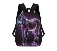 sinyumoney Farm Donkey Oil Paint Mochila Escolar Infantil De Moda Informal Mochilas Infantiles Impresas En 3D Mochila Grande Para Niño 17inch