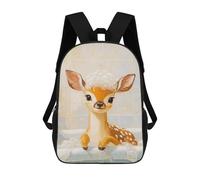sinyumoney Fawn in A Bubble Bath Mochilas Impresas En 3D Para Niños, Mochila Escolar, Mochila Informal Para Exteriores, Mochila Informal De Moda Para Niños, Lindas Bolsas De Viaje 17inch