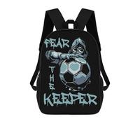 sinyumoney Fear The Keeper Goalie Mochilas Infantiles Escolares Impresas En 3D, Mochilas Para Niños, Mochilas De Viaje Para Niños Y Niñas, Mochilas Escolares Para Niños 17inch