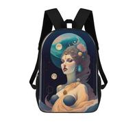 sinyumoney Female Woman Floral Mochila Escolar Para Niñas 17inch Mochila Informal Ligera Para Niños Y Niñas, Ideal Para Estudiantes De Secundaria