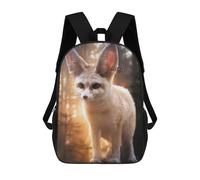 sinyumoney Fennec Fox And Butterfly Mochila Escolar Infantil Impresa En 3D Para Niños, Mochilas De Viaje, Bolsas Para Libros Para Niños Estudiantes De Primaria 17inch