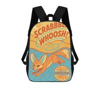 sinyumoney Fennec Fox Sand-Surf Mochilas Mochilas Infantiles Mochila Escolar Mochila Escolar Infantil Impresa En 3D Mochilas De Viaje De Moda Para Niños De Primaria Y Secundaria 17inch