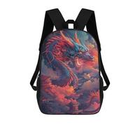 sinyumoney Ferocious Japanese Dragon Mochila Infantil, Mochila Escolar Para Niños, Mochila Escolar Infantil Con Estampado 3D De Dibujos Animados, Mochila De Gran Capacidad Para Niños Y Niñas 17inch