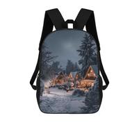 sinyumoney Festive Cozy Winter Cabin Mochila Ligera Para Aeropuerto, Estudiantes Universitarios, Niñas, Niños Y Adolescentes 17inch