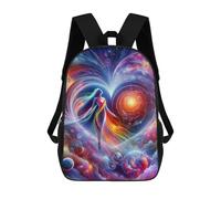 sinyumoney Field of Love Mochila Escolar Infantil De 17 Pulgadas, Mochila Escolar Impresa En 3D Para Niños De Primaria Y Secundaria